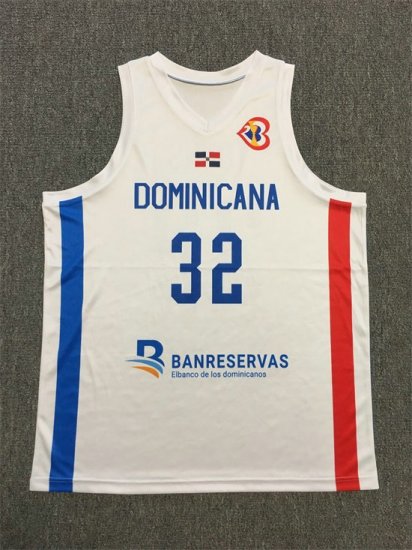 Anthony Towns 32 Dominicana 2023 World Cup Basketball Jersey White